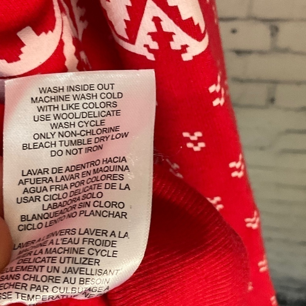 Coca Cola Womens Red Holiday Long Sleeve‎ Hooded Graphic Sweatshirt Dress S H2 - Picture 9 of 11